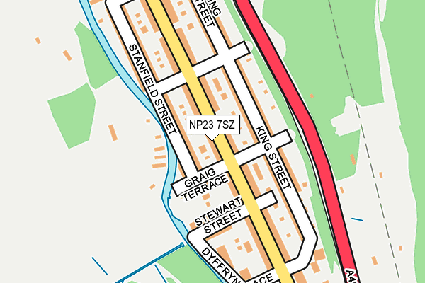 NP23 7SZ map - OS OpenMap – Local (Ordnance Survey) NP23 7SZ map - OS OpenMap – Local (Ordnance Survey)