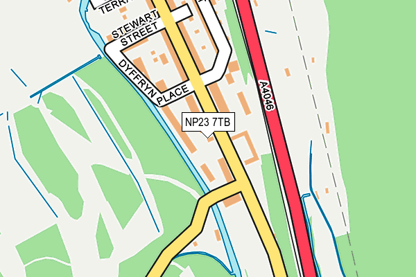 NP23 7TB map - OS OpenMap – Local (Ordnance Survey) NP23 7TB map - OS OpenMap – Local (Ordnance Survey)