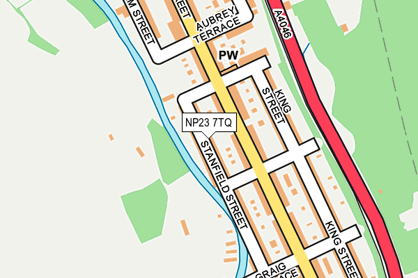 NP23 7TQ map - OS OpenMap – Local (Ordnance Survey) NP23 7TQ map - OS OpenMap – Local (Ordnance Survey)