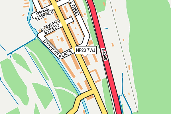 NP23 7WJ map - OS OpenMap – Local (Ordnance Survey) NP23 7WJ map - OS OpenMap – Local (Ordnance Survey)