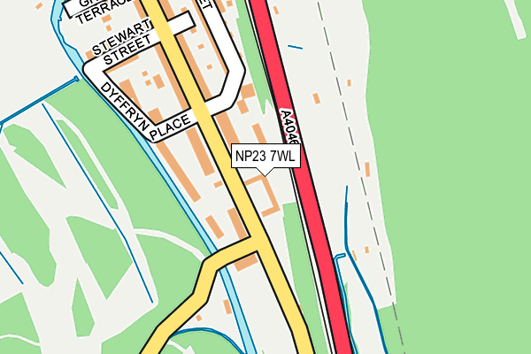NP23 7WL map - OS OpenMap – Local (Ordnance Survey) NP23 7WL map - OS OpenMap – Local (Ordnance Survey)