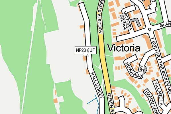NP23 8UF map - OS OpenMap – Local (Ordnance Survey) NP23 8UF map - OS OpenMap – Local (Ordnance Survey)