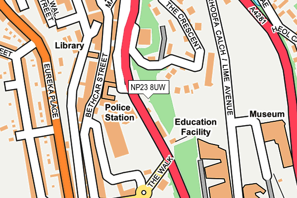 NP23 8UW map - OS OpenMap – Local (Ordnance Survey) NP23 8UW map - OS OpenMap – Local (Ordnance Survey)