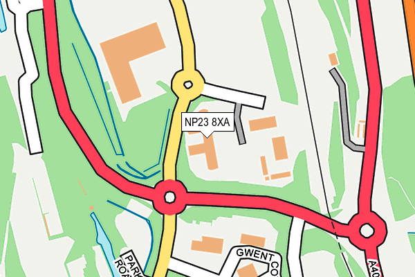 NP23 8XA map - OS OpenMap – Local (Ordnance Survey) NP23 8XA map - OS OpenMap – Local (Ordnance Survey)