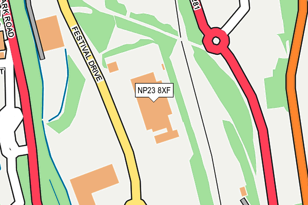 NP23 8XF map - OS OpenMap – Local (Ordnance Survey) NP23 8XF map - OS OpenMap – Local (Ordnance Survey)