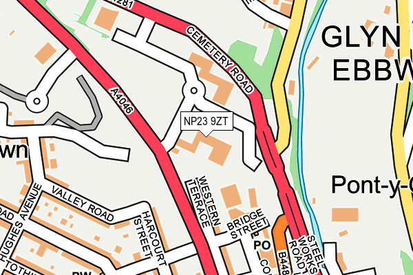 NP23 9ZT map - OS OpenMap – Local (Ordnance Survey) NP23 9ZT map - OS OpenMap – Local (Ordnance Survey)