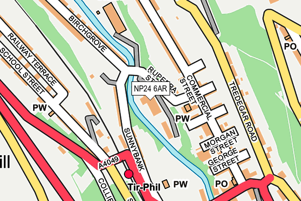 NP24 6AR map - OS OpenMap – Local (Ordnance Survey) NP24 6AR map - OS OpenMap – Local (Ordnance Survey)