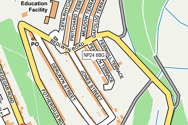 NP24 6BG map - OS OpenMap – Local (Ordnance Survey) NP24 6BG map - OS OpenMap – Local (Ordnance Survey)