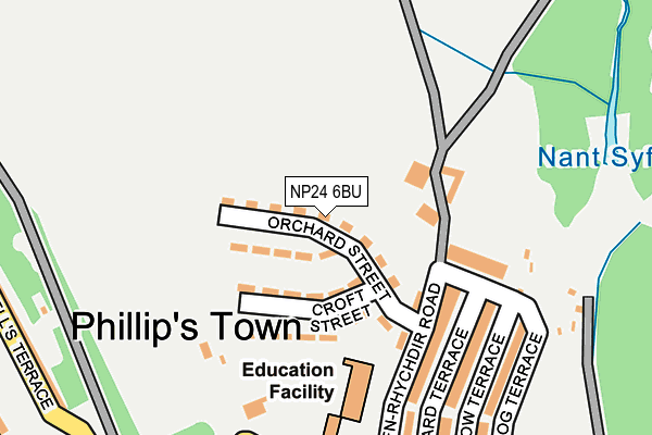 NP24 6BU map - OS OpenMap – Local (Ordnance Survey) NP24 6BU map - OS OpenMap – Local (Ordnance Survey)