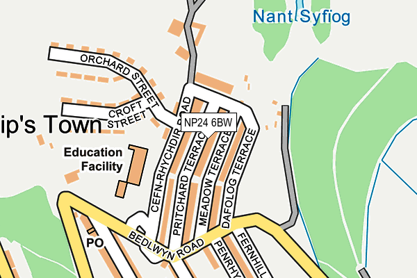 NP24 6BW map - OS OpenMap – Local (Ordnance Survey) NP24 6BW map - OS OpenMap – Local (Ordnance Survey)