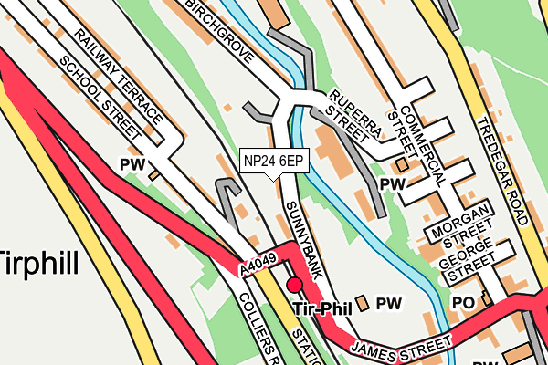 NP24 6EP map - OS OpenMap – Local (Ordnance Survey) NP24 6EP map - OS OpenMap – Local (Ordnance Survey)