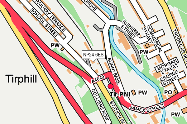 NP24 6ES map - OS OpenMap – Local (Ordnance Survey) NP24 6ES map - OS OpenMap – Local (Ordnance Survey)