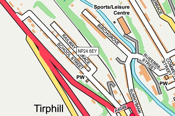 NP24 6EY map - OS OpenMap – Local (Ordnance Survey) NP24 6EY map - OS OpenMap – Local (Ordnance Survey)