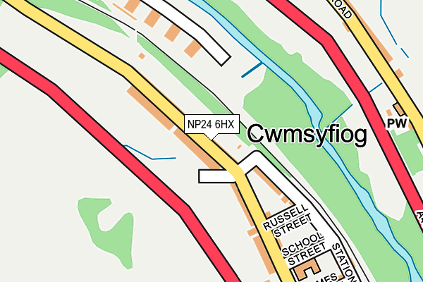 NP24 6HX map - OS OpenMap – Local (Ordnance Survey) NP24 6HX map - OS OpenMap – Local (Ordnance Survey)