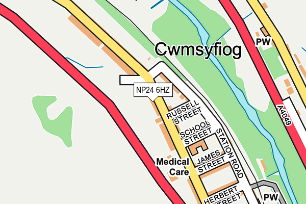 NP24 6HZ map - OS OpenMap – Local (Ordnance Survey) NP24 6HZ map - OS OpenMap – Local (Ordnance Survey)