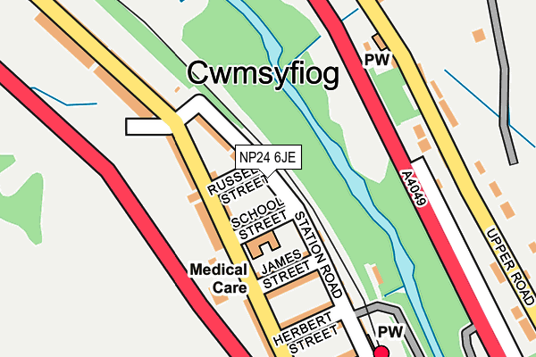 NP24 6JE map - OS OpenMap – Local (Ordnance Survey) NP24 6JE map - OS OpenMap – Local (Ordnance Survey)