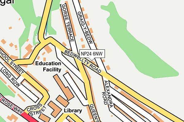 NP24 6NW map - OS OpenMap – Local (Ordnance Survey) NP24 6NW map - OS OpenMap – Local (Ordnance Survey)
