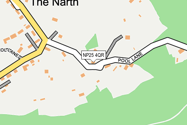 NP25 4QR map - OS OpenMap – Local (Ordnance Survey) NP25 4QR map - OS OpenMap – Local (Ordnance Survey)