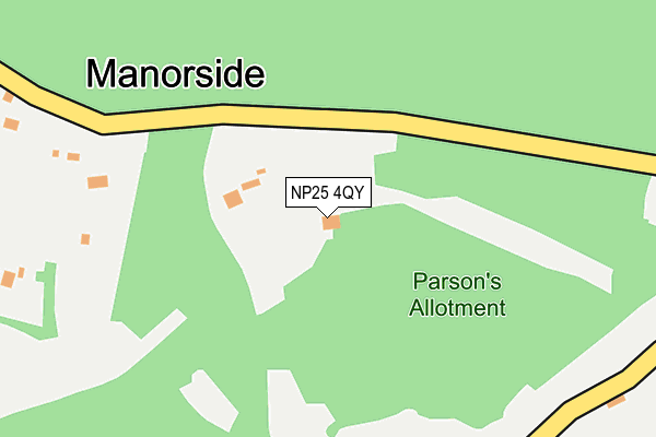 NP25 4QY map - OS OpenMap – Local (Ordnance Survey)