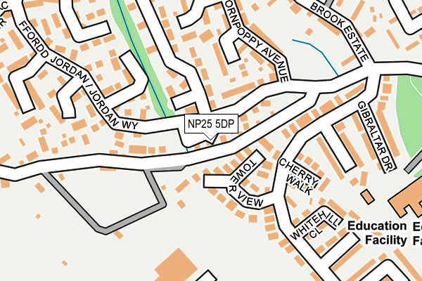 NP25 5DP map - OS OpenMap – Local (Ordnance Survey) NP25 5DP map - OS OpenMap – Local (Ordnance Survey)