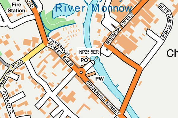 NP25 5ER map - OS OpenMap – Local (Ordnance Survey) NP25 5ER map - OS OpenMap – Local (Ordnance Survey)