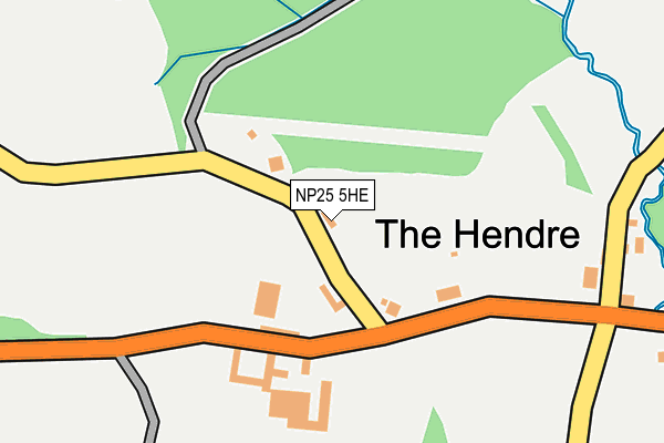 NP25 5HE map - OS OpenMap – Local (Ordnance Survey) NP25 5HE map - OS OpenMap – Local (Ordnance Survey)