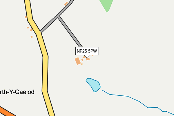 NP25 5PW map - OS OpenMap – Local (Ordnance Survey) NP25 5PW map - OS OpenMap – Local (Ordnance Survey)
