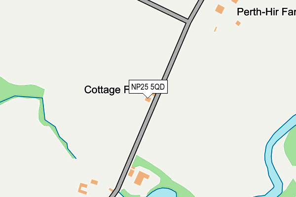 NP25 5QD map - OS OpenMap – Local (Ordnance Survey) NP25 5QD map - OS OpenMap – Local (Ordnance Survey)