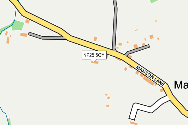 NP25 5QY map - OS OpenMap – Local (Ordnance Survey) NP25 5QY map - OS OpenMap – Local (Ordnance Survey)