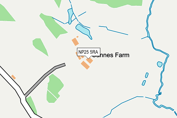 NP25 5RA map - OS OpenMap – Local (Ordnance Survey) NP25 5RA map - OS OpenMap – Local (Ordnance Survey)