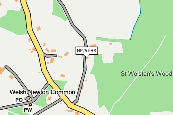 NP25 5RS map - OS OpenMap – Local (Ordnance Survey) NP25 5RS map - OS OpenMap – Local (Ordnance Survey)