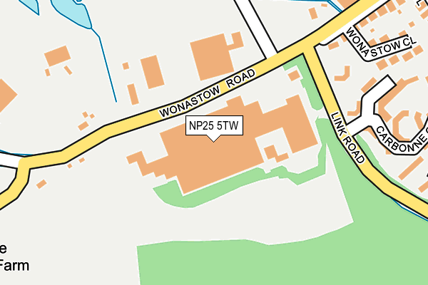 NP25 5TW map - OS OpenMap – Local (Ordnance Survey) NP25 5TW map - OS OpenMap – Local (Ordnance Survey)