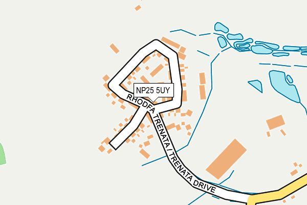 NP25 5UY map - OS OpenMap – Local (Ordnance Survey) NP25 5UY map - OS OpenMap – Local (Ordnance Survey)