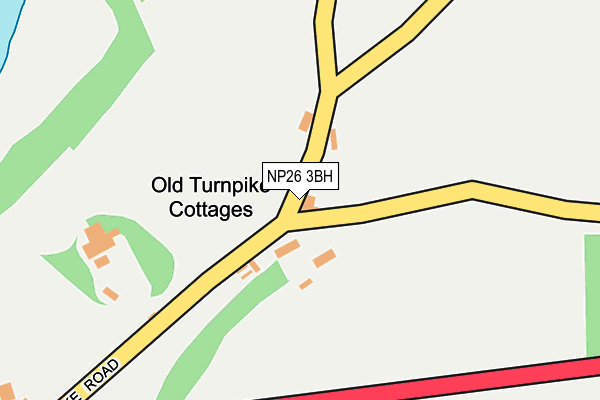NP26 3BH map - OS OpenMap – Local (Ordnance Survey) NP26 3BH map - OS OpenMap – Local (Ordnance Survey)