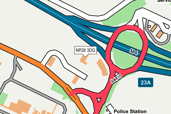 NP26 3DG map - OS OpenMap – Local (Ordnance Survey) NP26 3DG map - OS OpenMap – Local (Ordnance Survey)