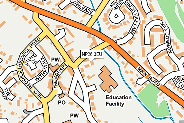 NP26 3EU map - OS OpenMap – Local (Ordnance Survey) NP26 3EU map - OS OpenMap – Local (Ordnance Survey)
