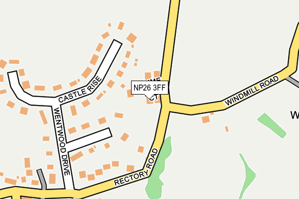 NP26 3FF map - OS OpenMap – Local (Ordnance Survey) NP26 3FF map - OS OpenMap – Local (Ordnance Survey)