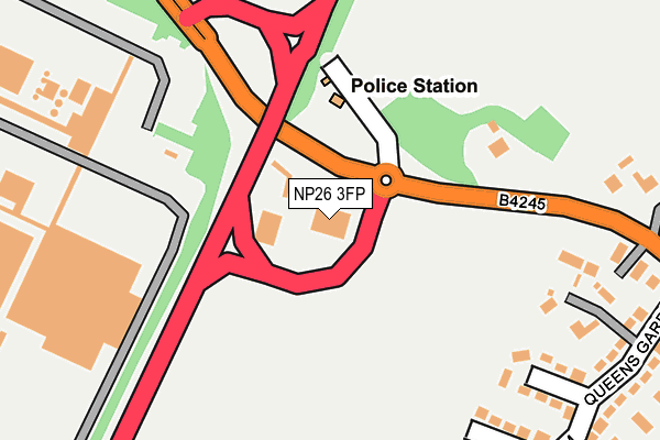 NP26 3FP map - OS OpenMap – Local (Ordnance Survey) NP26 3FP map - OS OpenMap – Local (Ordnance Survey)