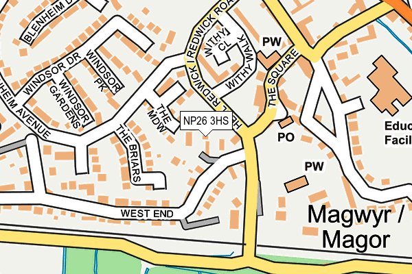 NP26 3HS map - OS OpenMap – Local (Ordnance Survey) NP26 3HS map - OS OpenMap – Local (Ordnance Survey)
