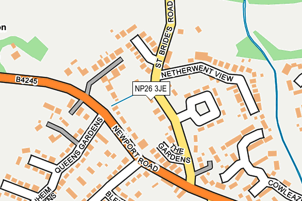 NP26 3JE map - OS OpenMap – Local (Ordnance Survey) NP26 3JE map - OS OpenMap – Local (Ordnance Survey)