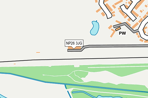 NP26 3JG map - OS OpenMap – Local (Ordnance Survey) NP26 3JG map - OS OpenMap – Local (Ordnance Survey)