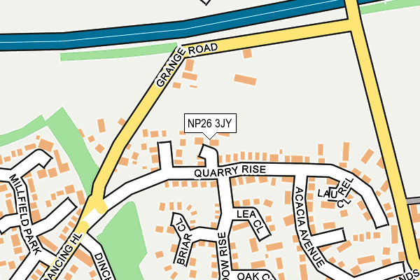 NP26 3JY map - OS OpenMap – Local (Ordnance Survey) NP26 3JY map - OS OpenMap – Local (Ordnance Survey)