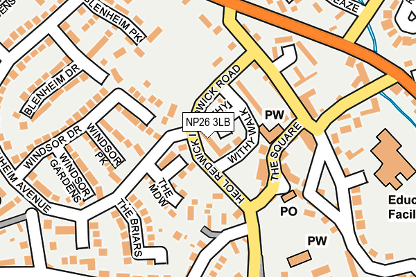 NP26 3LB map - OS OpenMap – Local (Ordnance Survey) NP26 3LB map - OS OpenMap – Local (Ordnance Survey)