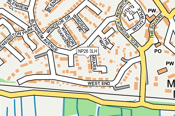 NP26 3LH map - OS OpenMap – Local (Ordnance Survey) NP26 3LH map - OS OpenMap – Local (Ordnance Survey)