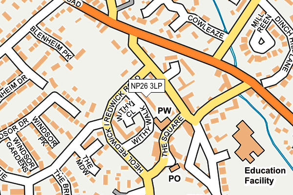 NP26 3LP map - OS OpenMap – Local (Ordnance Survey) NP26 3LP map - OS OpenMap – Local (Ordnance Survey)