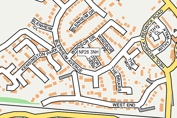 NP26 3NH map - OS OpenMap – Local (Ordnance Survey) NP26 3NH map - OS OpenMap – Local (Ordnance Survey)