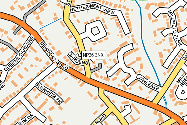 NP26 3NX map - OS OpenMap – Local (Ordnance Survey) NP26 3NX map - OS OpenMap – Local (Ordnance Survey)