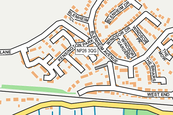 NP26 3QG map - OS OpenMap – Local (Ordnance Survey) NP26 3QG map - OS OpenMap – Local (Ordnance Survey)