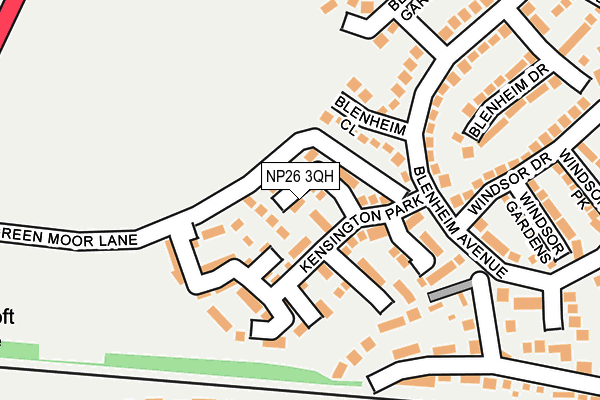 NP26 3QH map - OS OpenMap – Local (Ordnance Survey) NP26 3QH map - OS OpenMap – Local (Ordnance Survey)