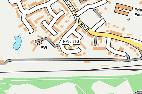 NP26 3TG map - OS OpenMap – Local (Ordnance Survey) NP26 3TG map - OS OpenMap – Local (Ordnance Survey)